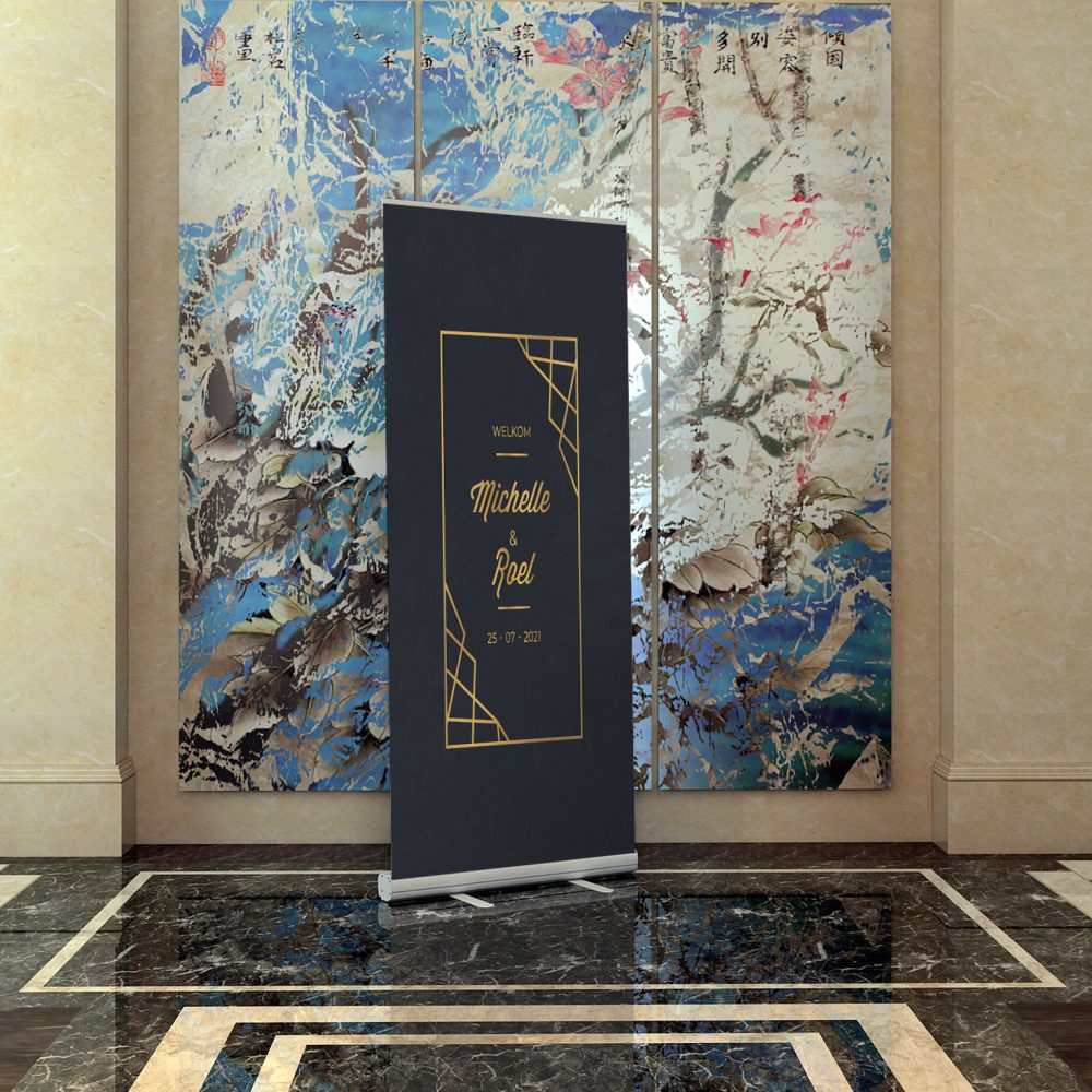 Art Deco Roll-up Banner Hotel