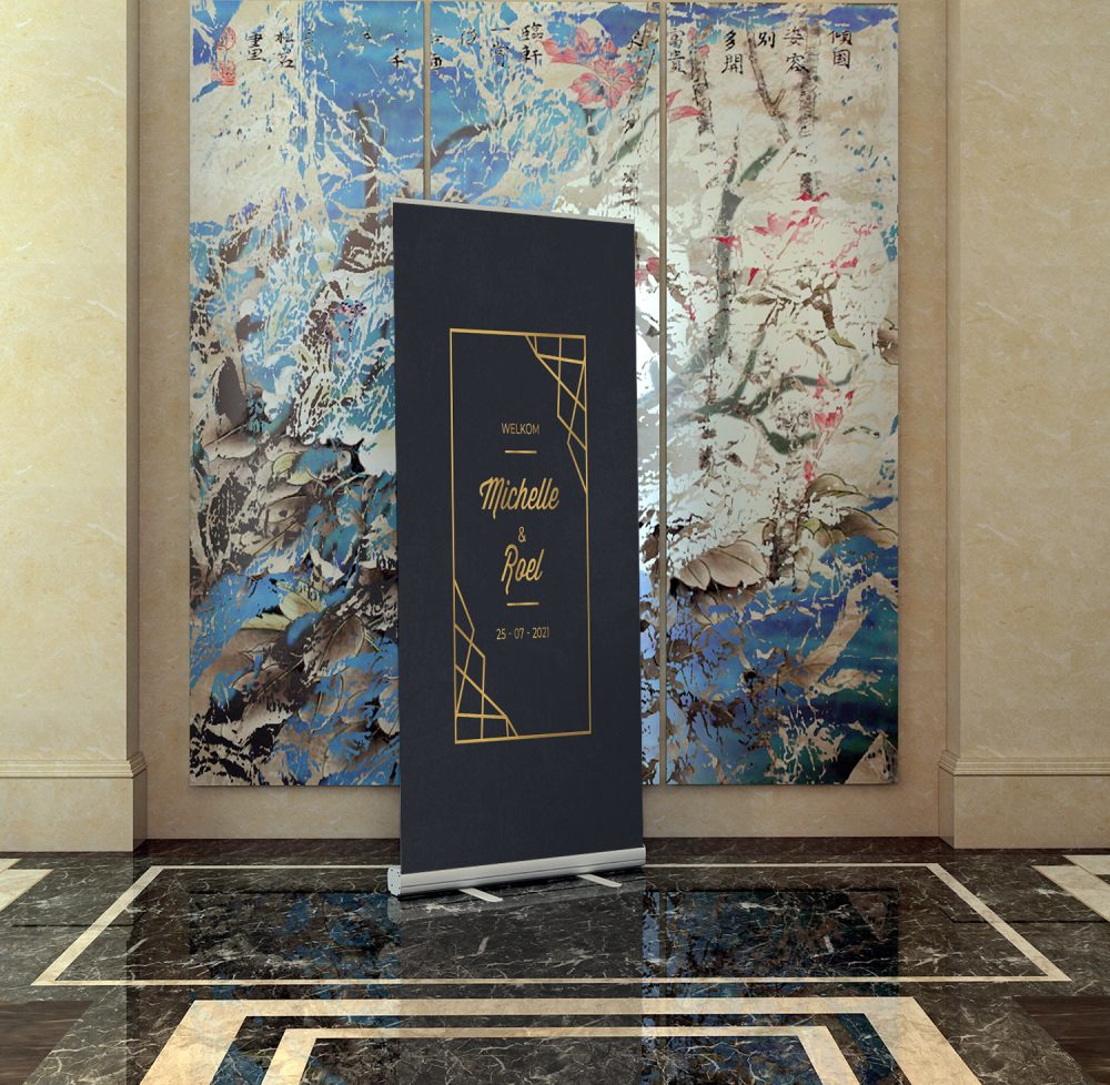 Art Deco Roll-up Banner Hotel