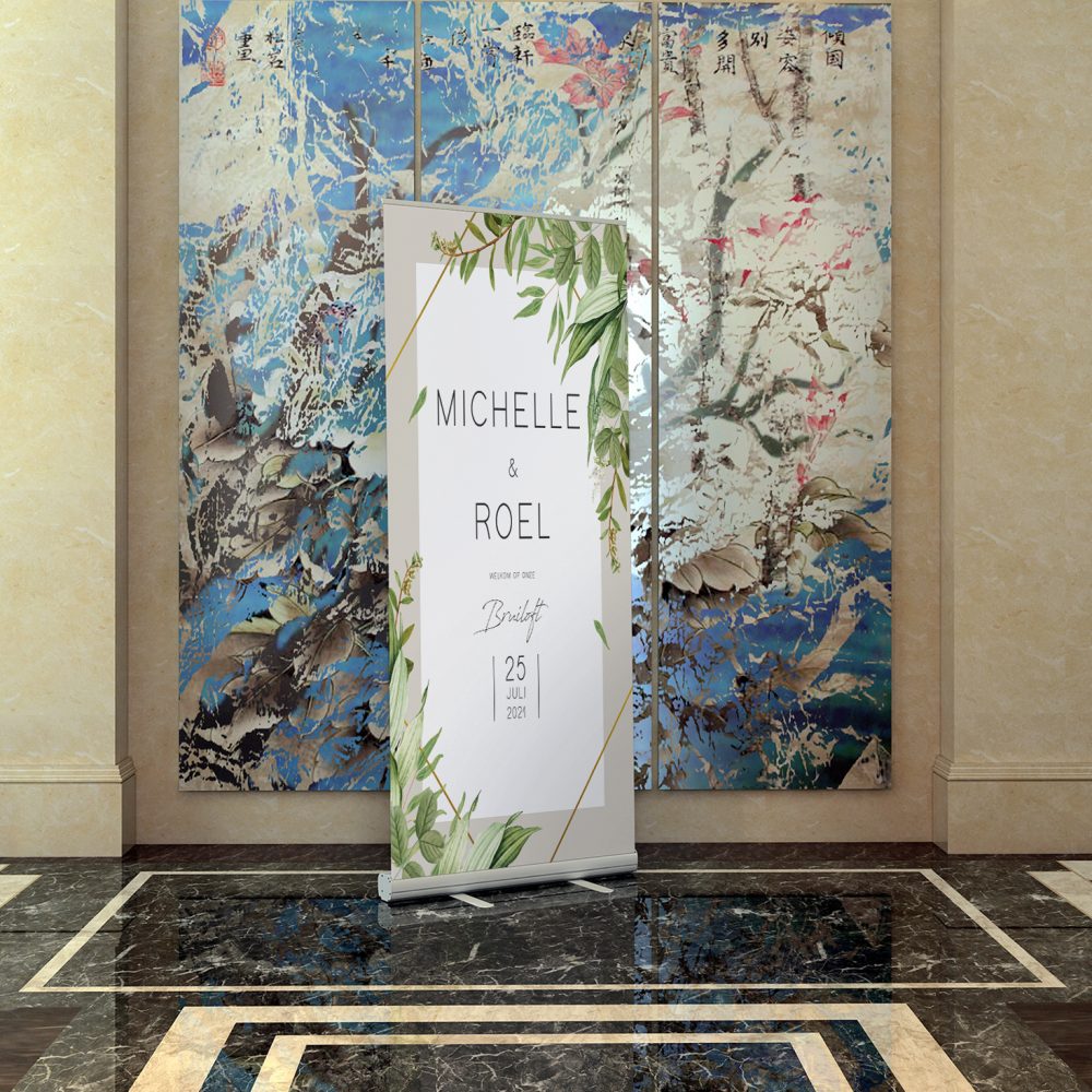 Foliage Roll-up Banner Hotel