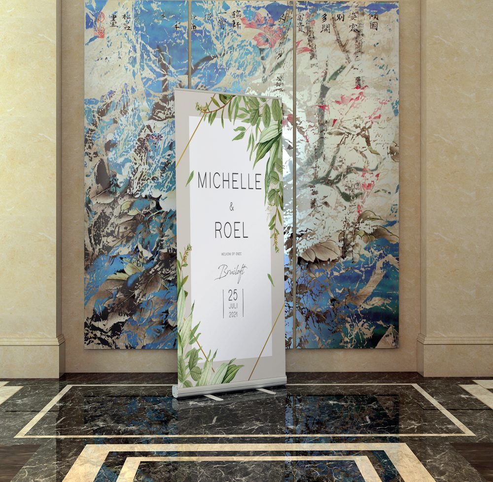 Foliage Roll-up Banner Hotel