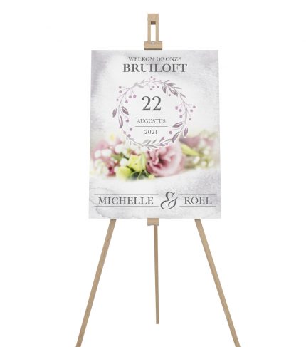 Watercolor Floral Trouwbord