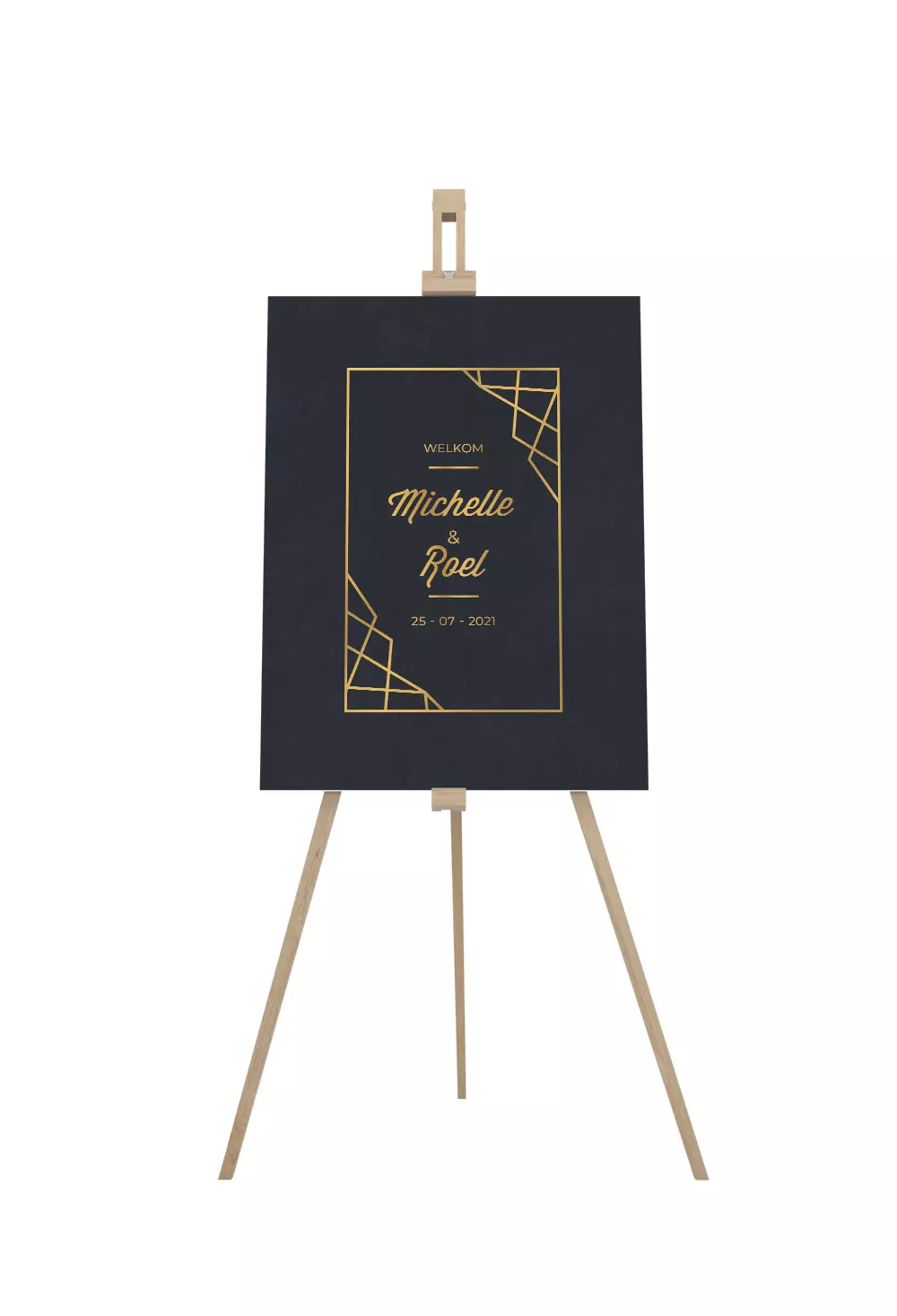 Art Deco Trouwbord