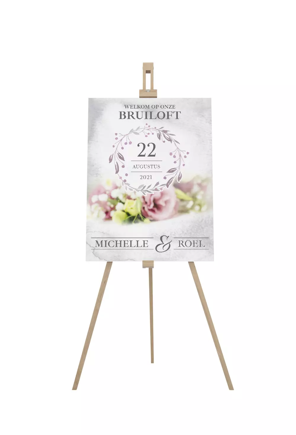 Watercolor Floral Trouwbord
